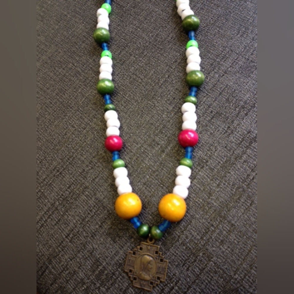 Our Lady Crusader Medal Necklace